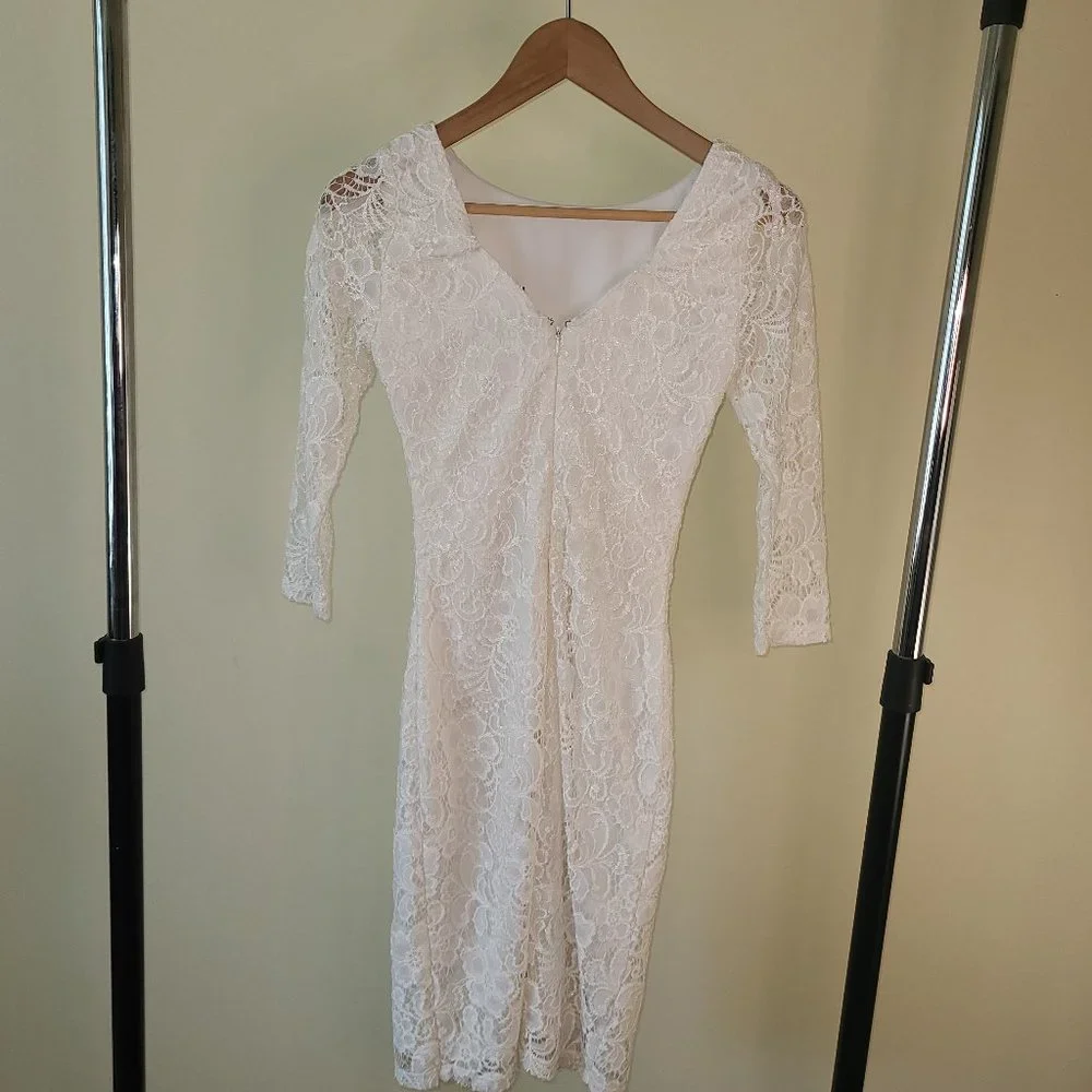 White Lace Dress - Picture 4 of 4